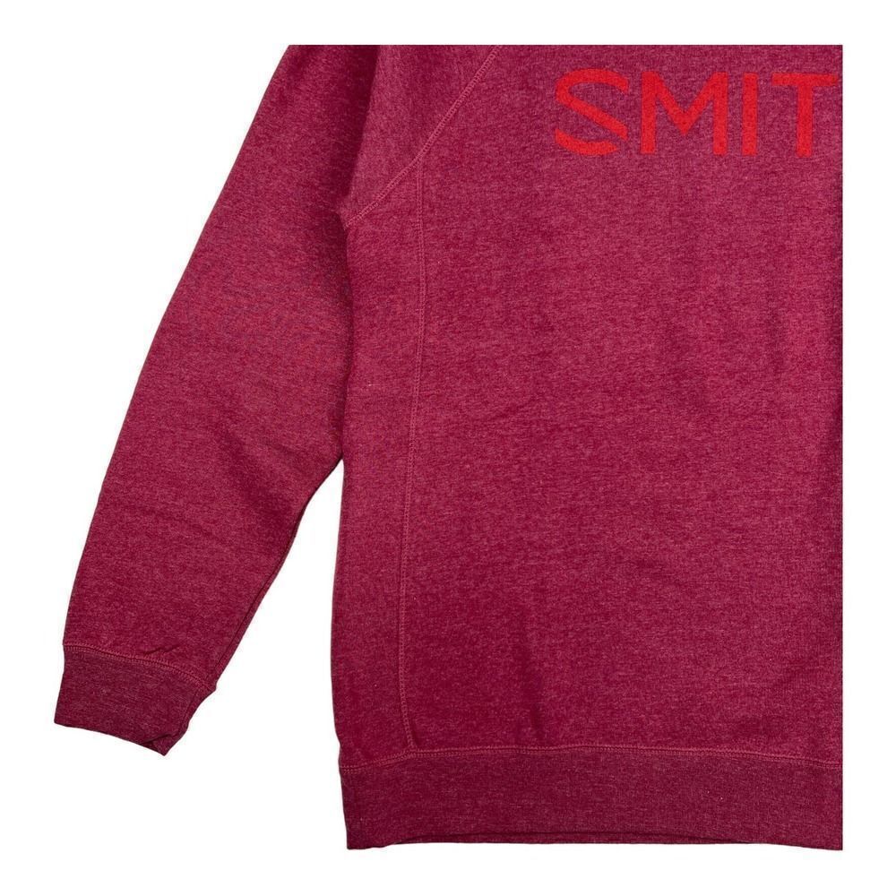 NWT Smith Men Red Sweatshirt Fleece Pullover US XXL Essential Crew Independent - Picture 3 of 7